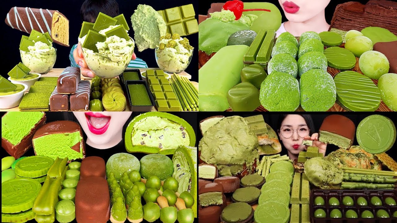 🔥 MATCHA OVERLOAD 🍵💚 | GREEN TEA DESSERT ASMR MUKBANG (NO TALKING)