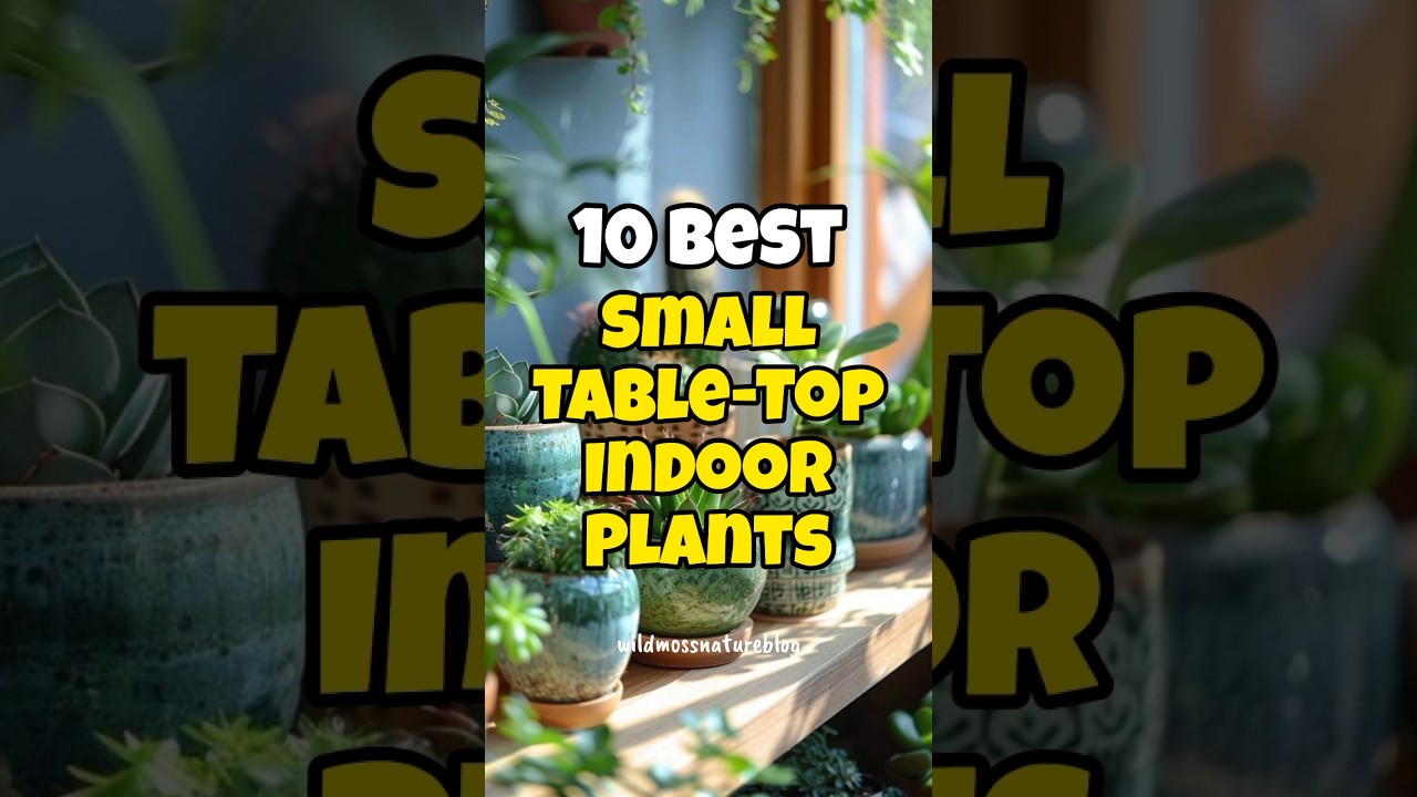 Best small table-top indoor plants for home & office ✅