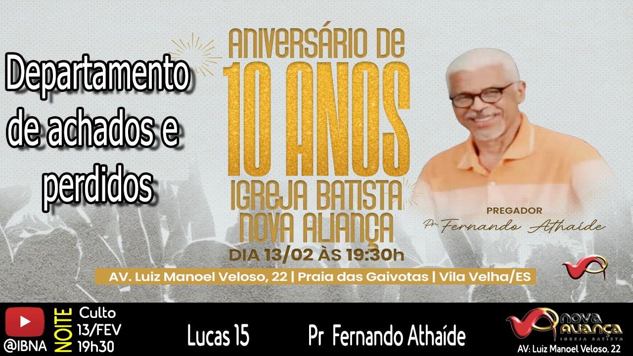 DEPARTAMENTO DE ACHADOS E PERDIDOS / Pr FERNANDO ATHAÍDE