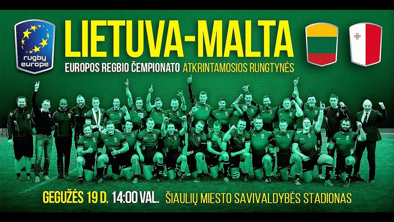 Svarbiausias metų regbio mūšis: Lietuva - Malta