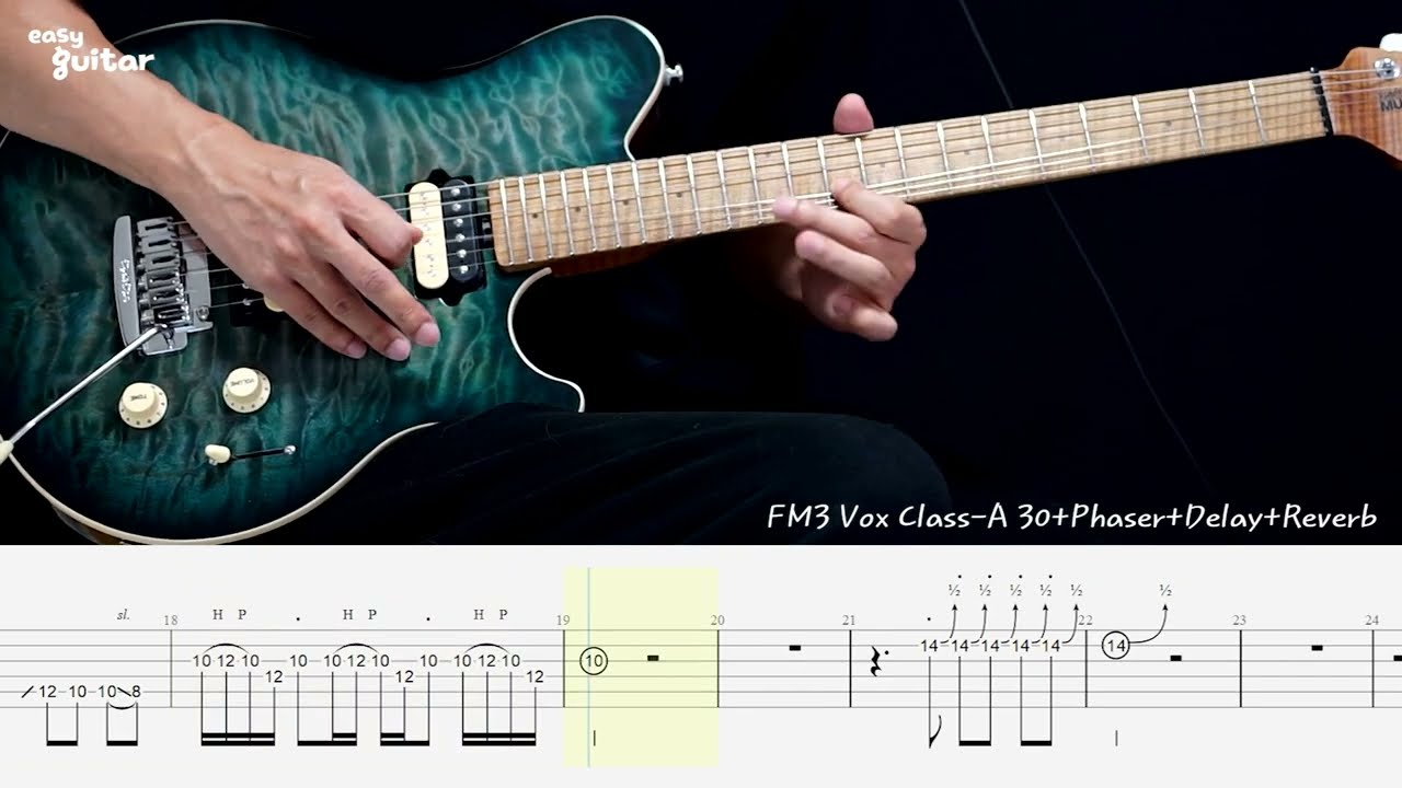Queen - Don't Stop Me Now Guitar Solo Lesson With Tab(Slow Tempo)
