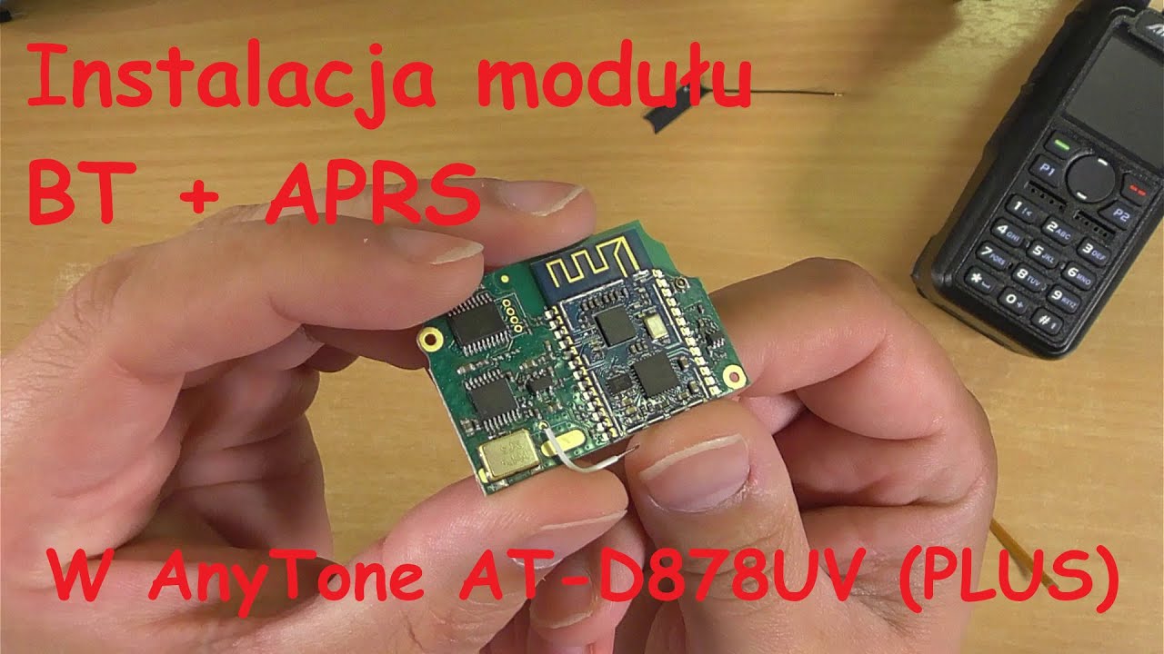 wymiana modułu Bluetooth w AnyTone AT-D878UV PLUS