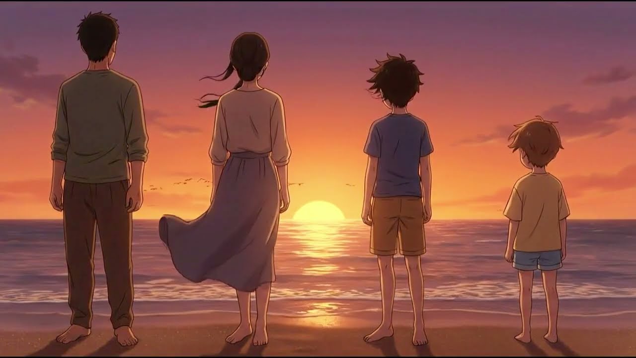Quiet Island Evening  Cozy Anime ASMR 🌊🌙