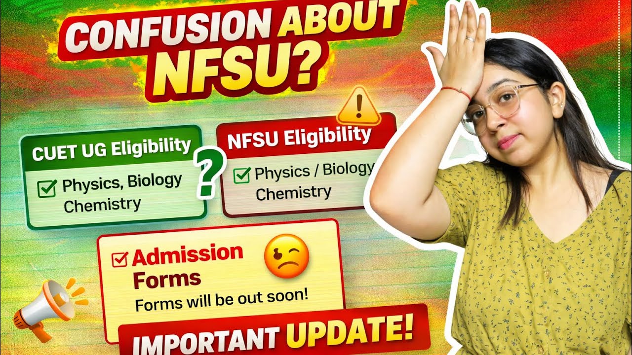 NFSU CUET UG 2026: Путаница с доменами + Вступительные формы NFSU | Не пропустите! 👀