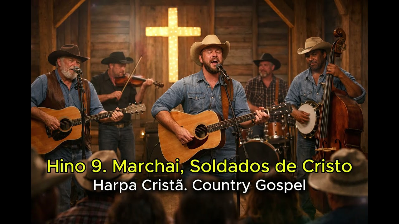 Marchai Soldados de Cristo.  Hino 9 da Harpa Cristã. Country Gospel