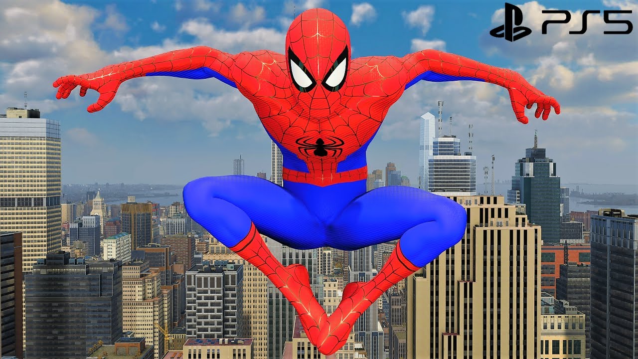 Spider-Man Remastered PS5 - Into The Spider-Verse Suit Free Roam Gameplay (4K 60FPS Performance RT)