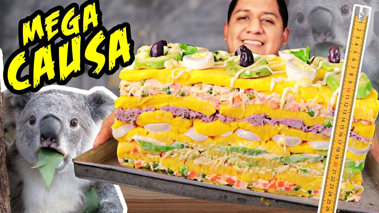 CAUSA RELLENA MÁS GRANDE DEL PERÚ | Receta Peruana | @Mi Receta Magica