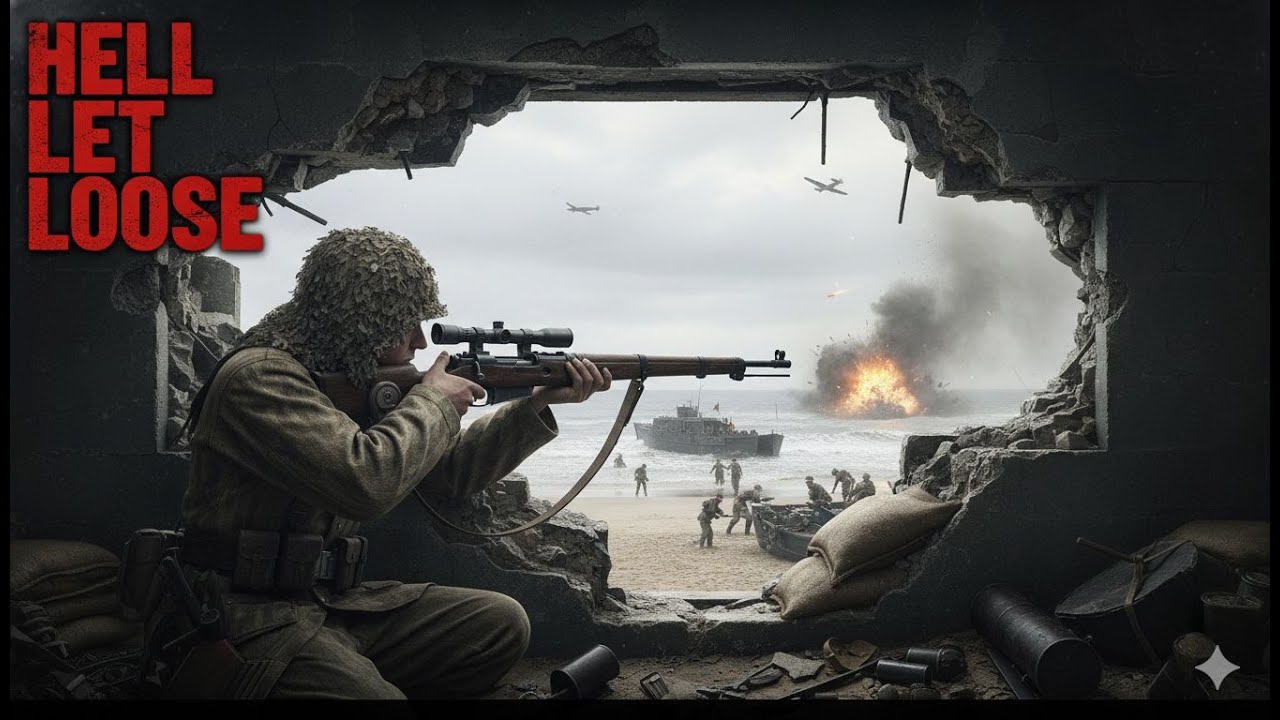 Utah Beach sniping | Hell Let Loose