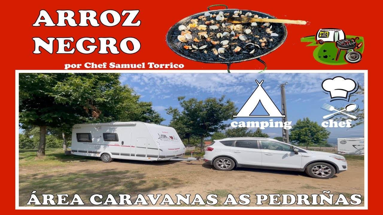 ARROZ NEGRO en Área AS PEDRIÑAS - RUTA A HOLANDA EN CARAVANA Cap.27