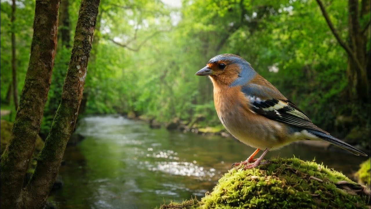 Forest Sounds Relaxation 🌿 River Sounds and Birds Chirping | Relaxing Nature Sounds for Sleep 3Hours