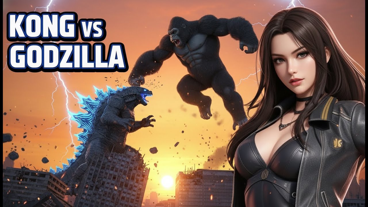 Epic Showdown: King Kong vs. Godzilla at its peak.