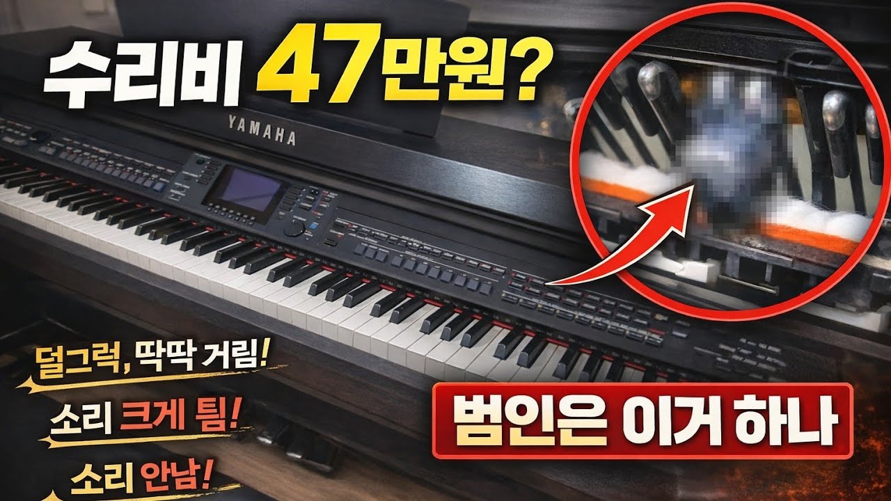 디지털 피아노 여러문제들 있을때..  꼭 보세요 !  계속 놔두면 다 망가집니다. #디지털피아노수리 #디지털피아노건반이상