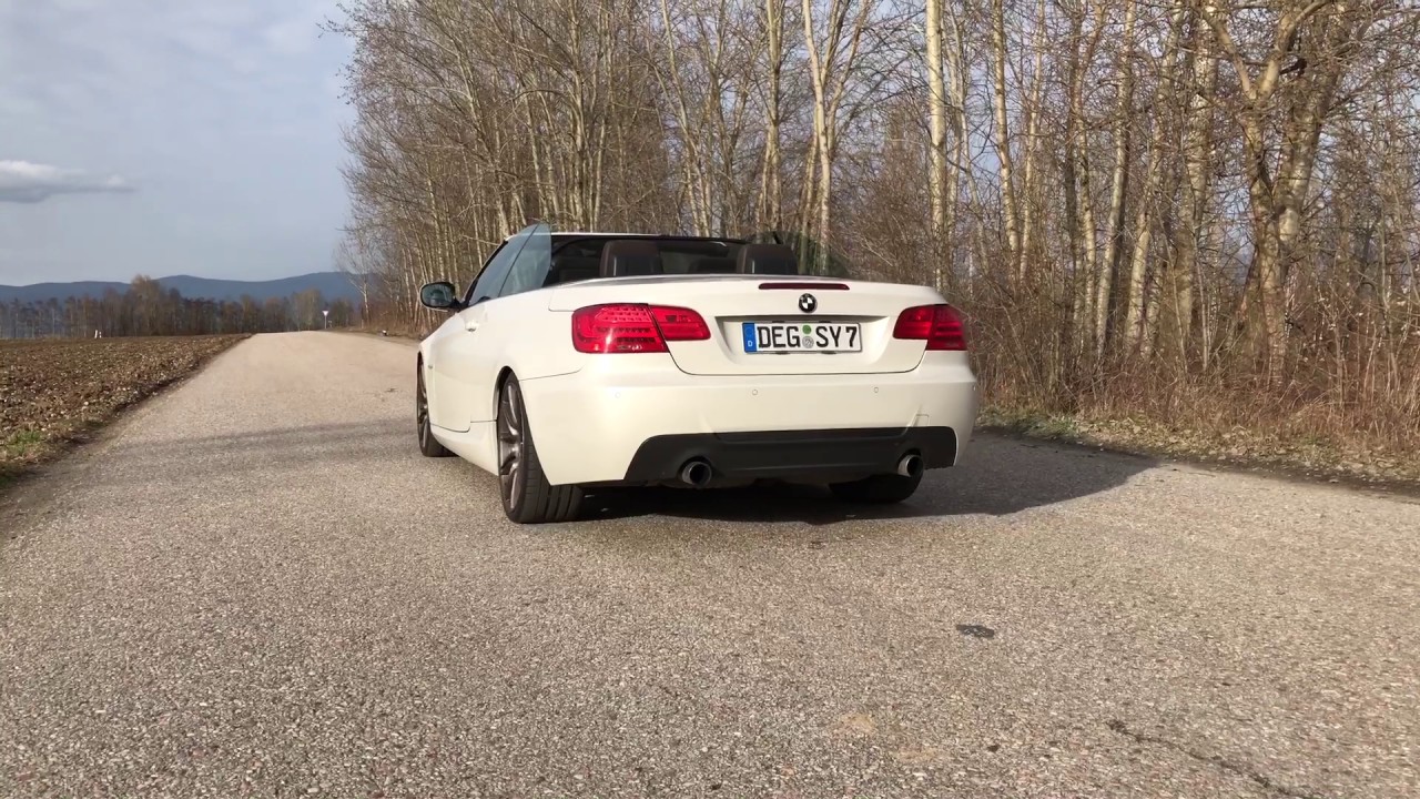 BMW E93 335i DKG Sound Acceleration convertible Cabrio Race Start Launch Control