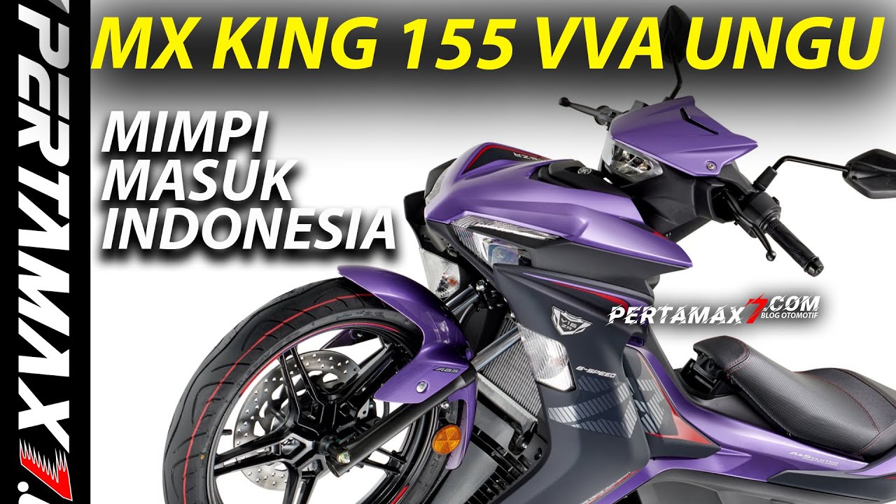 REVIEW Foto Yamaha MX KING 155 VVA Warna Ungu 2024 ABS Y16ZR Terbaru Mimpi Masuk Indonesia #mxking