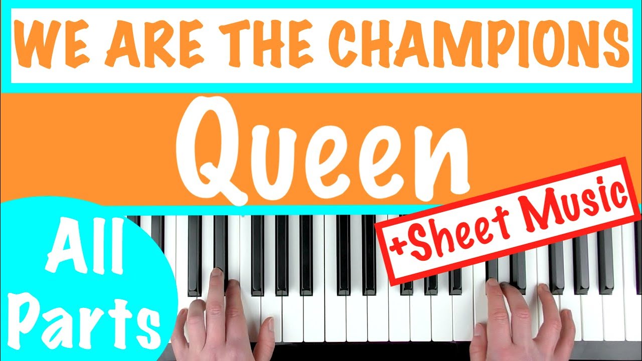 МЫ — ЧЕМПИОНЫ — Урок игры на фортепиано Queen [аккомпанемент аккордами]