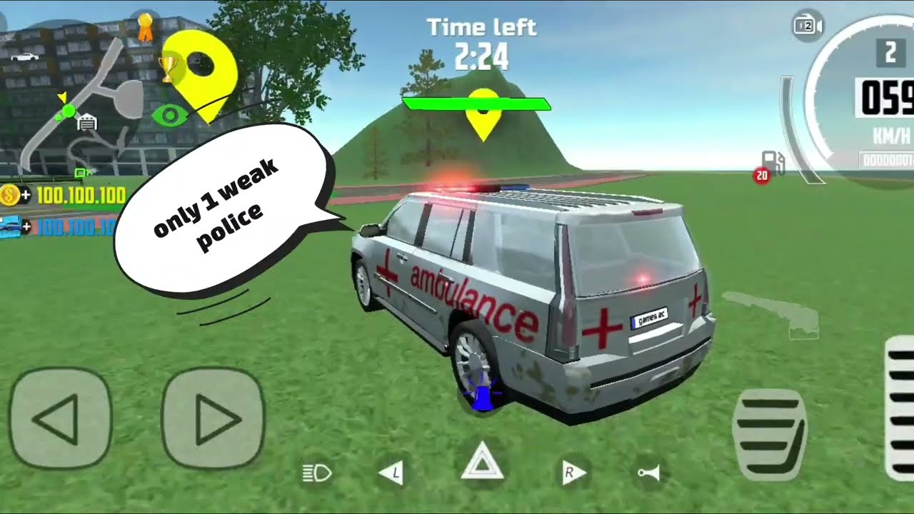 ambulance vs police part 4 car simulator 2 mod apk unlock all cars |android gameplay |android games