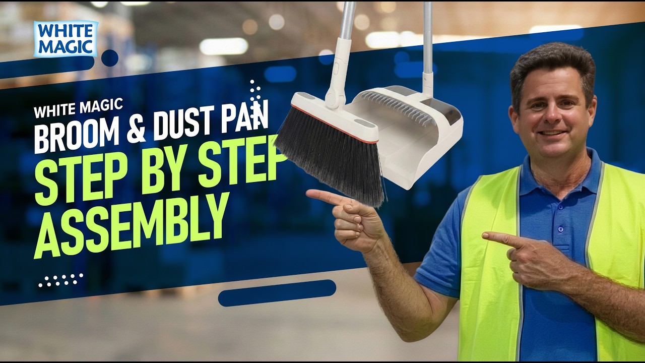 How to Use the White Magic Indoor–Outdoor Broom & Dustpan Set | Step-by-Step Guide