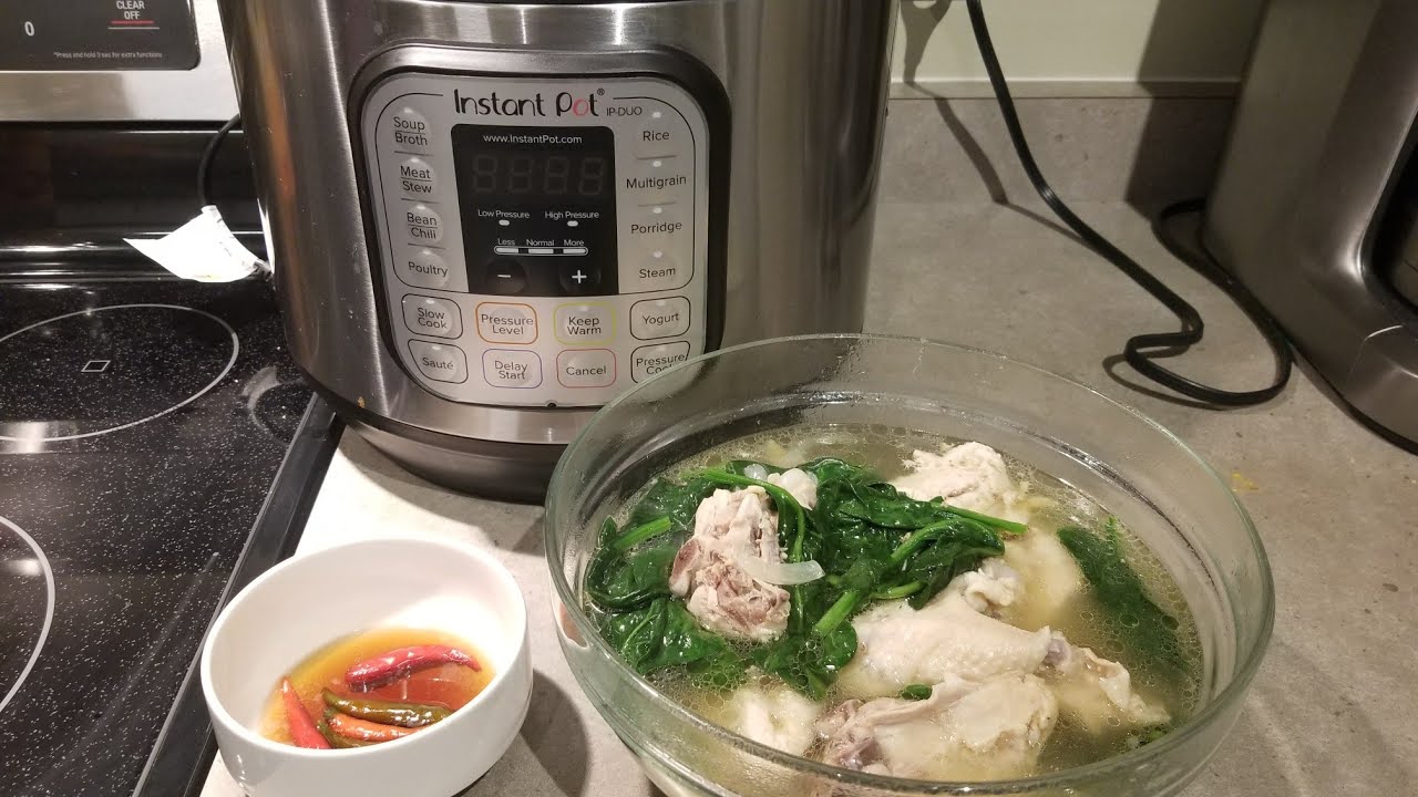 Filipino Tinolang Manok With Instant Pot