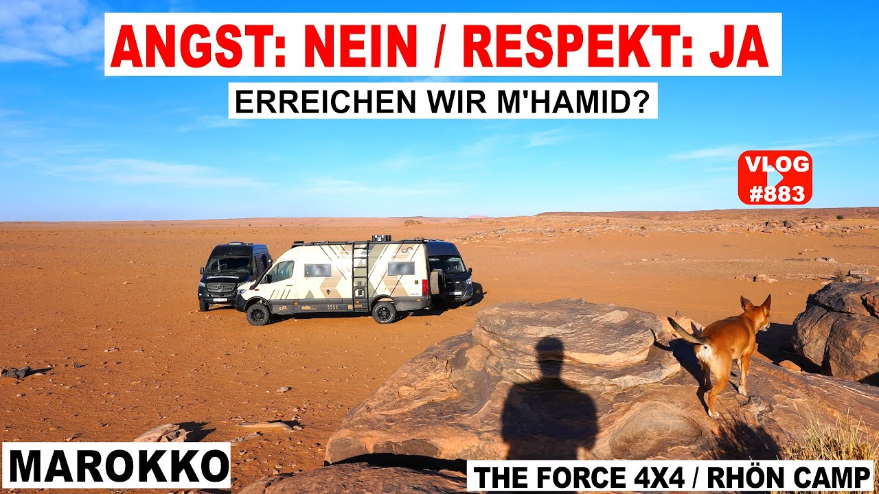 #883 Angst vor Sand? Eine wüste Tour mit Sprinter 4x4 & Ford Transit | Marokko | M'hamid, Rhön Camp