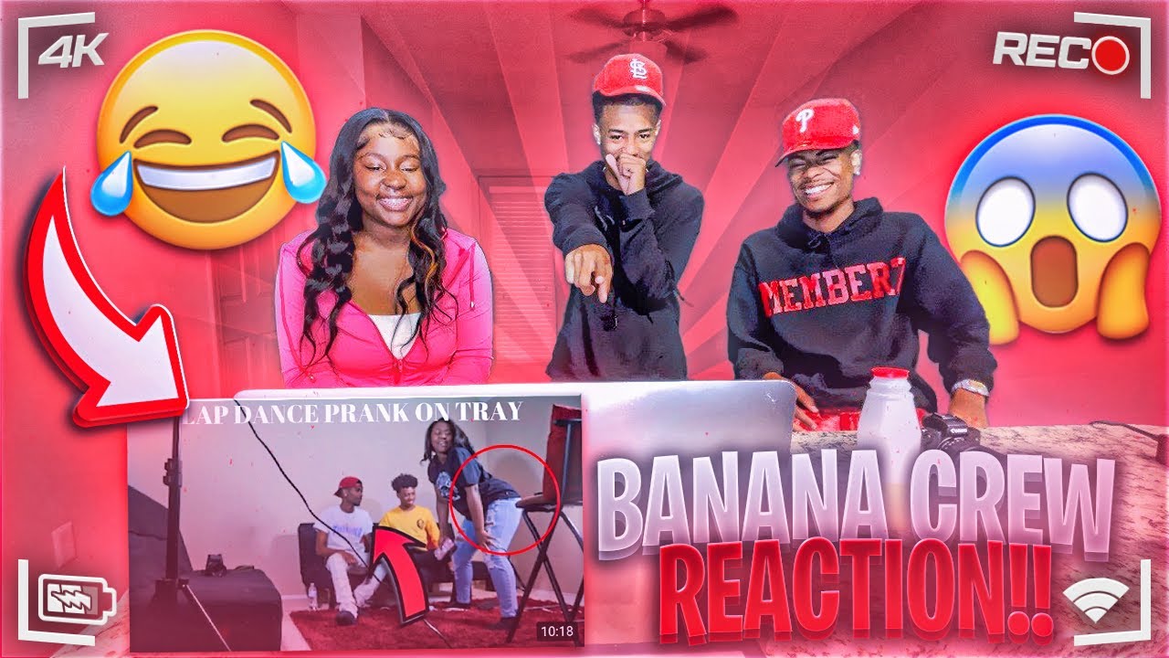 AIRI GIVING CHRIS A SPECIAL DANCE PRANK ON TRAY!! (BANANA CREW REACTION)
