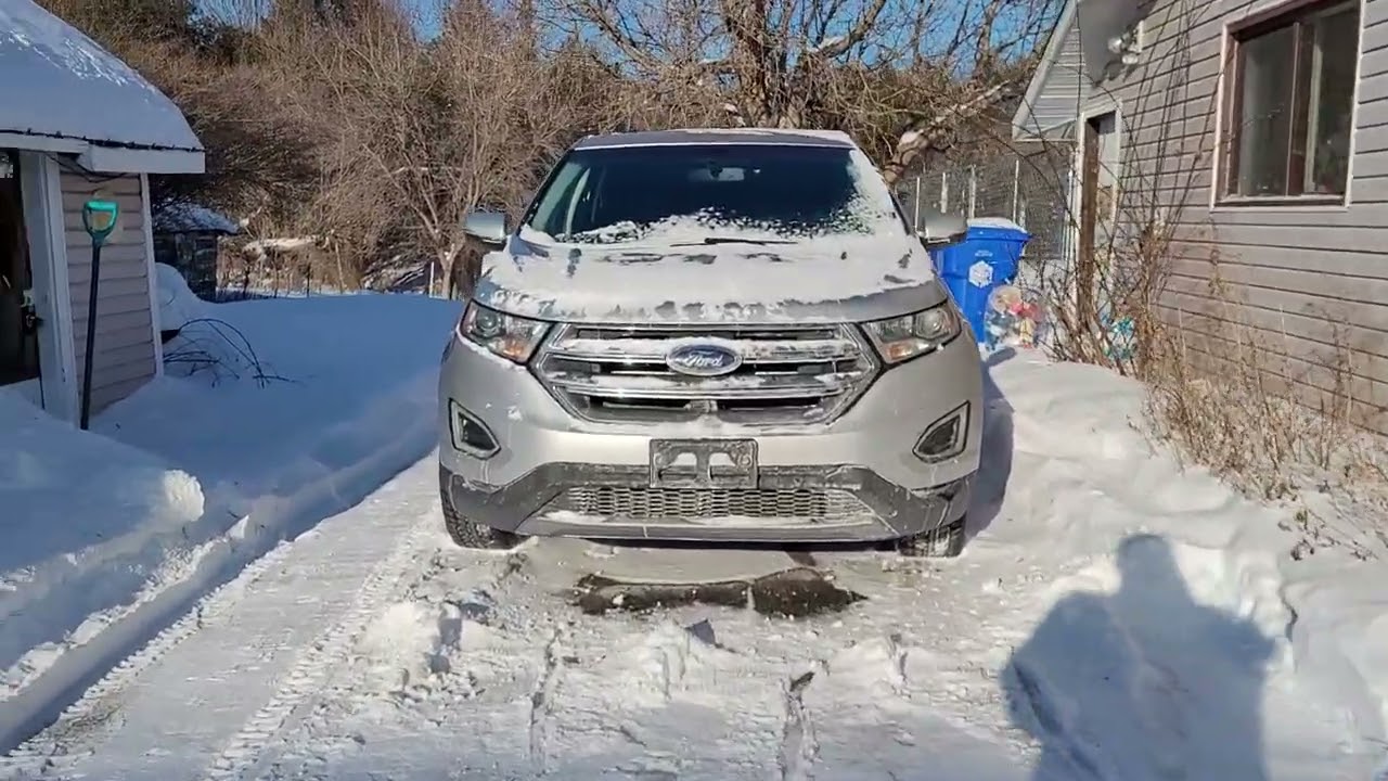 Let's look around,  just finished snowblowering 
