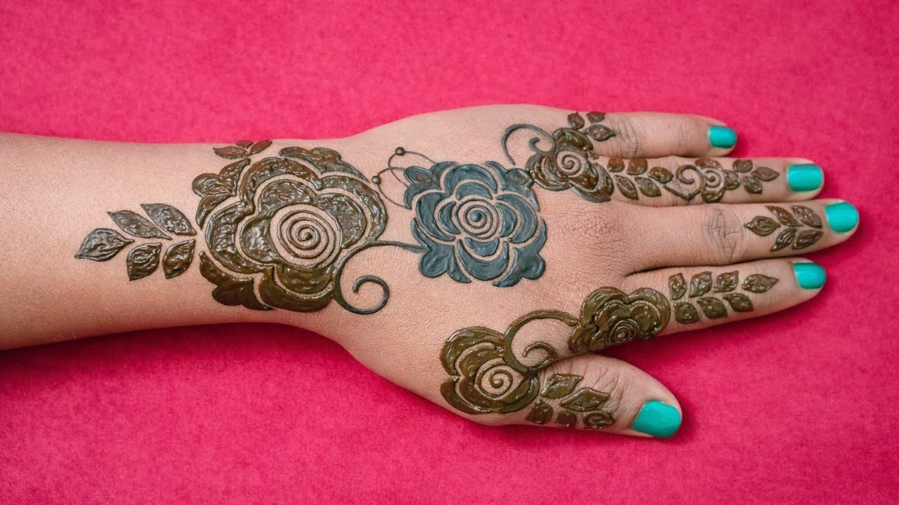 New fancy mehndi design henna mehndi|| easy nd simple mehndi design|| mehndi ka Design|| mehndi