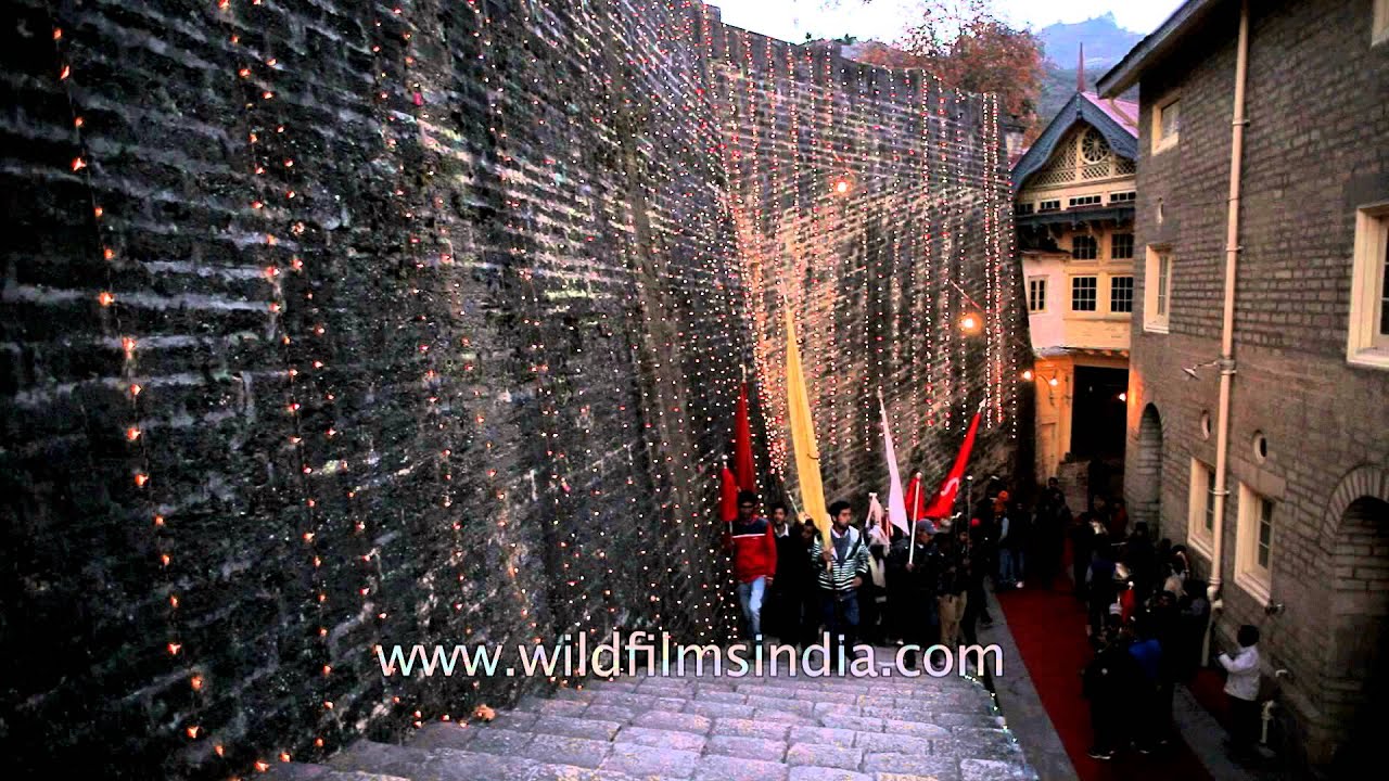 Jubbal town is all lit up to receive the palanquin of the gods