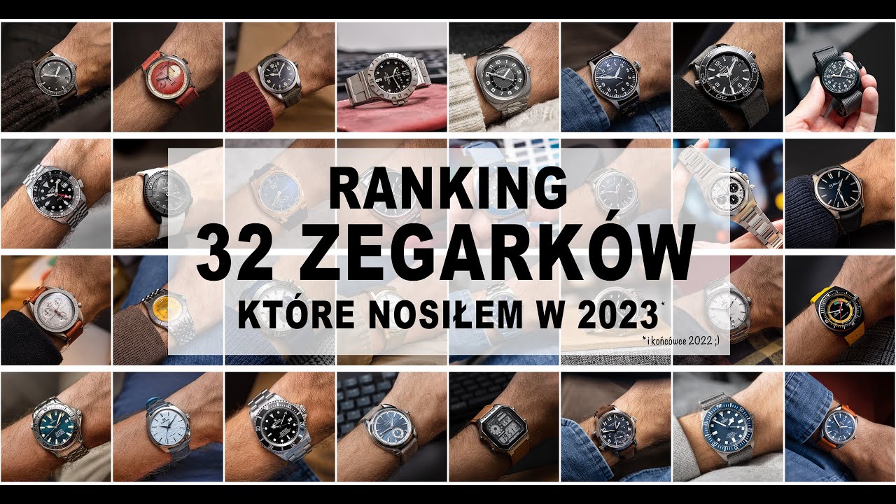 Mój ranking najczęściej noszonych zegarków w 2023.