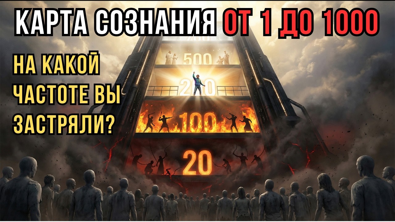 Ваше ЧИСЛО на шкале сознания | тест Дэвида Хокинса от 20 до 1000