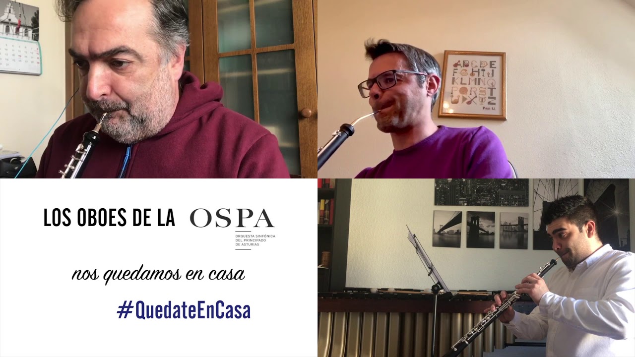 Los oboes de la OSPA se quedan en casa