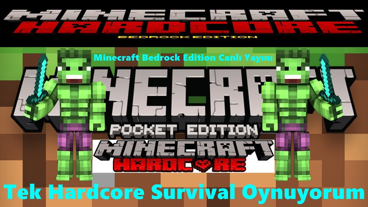 Minecraft Bedrock Edition Tek Hardcore Survival Oynuyorum Shorts Canlı Yayını Buyrun Gelin #7