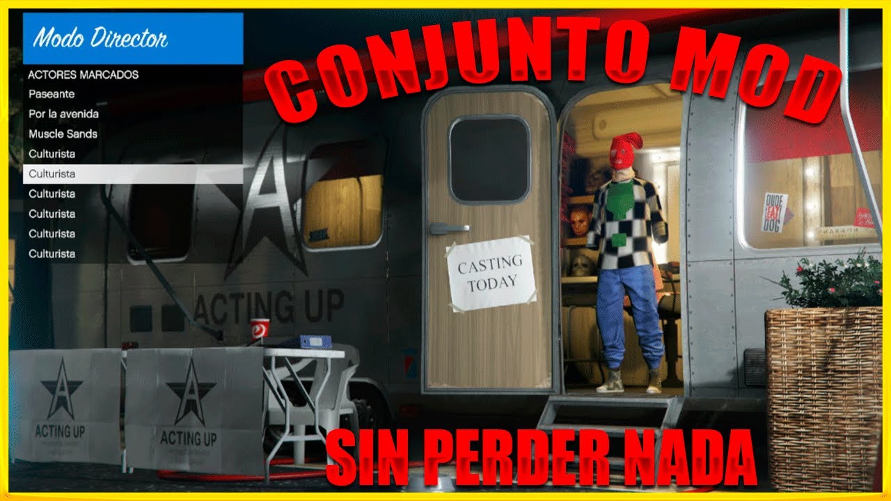 ¡¡NUEVA SOLUCION!! COMO SACAR CONJUNTOS DEL MODO DIRECTOR JOGGERS AZULES - BLANCOS GTA V ONLINE