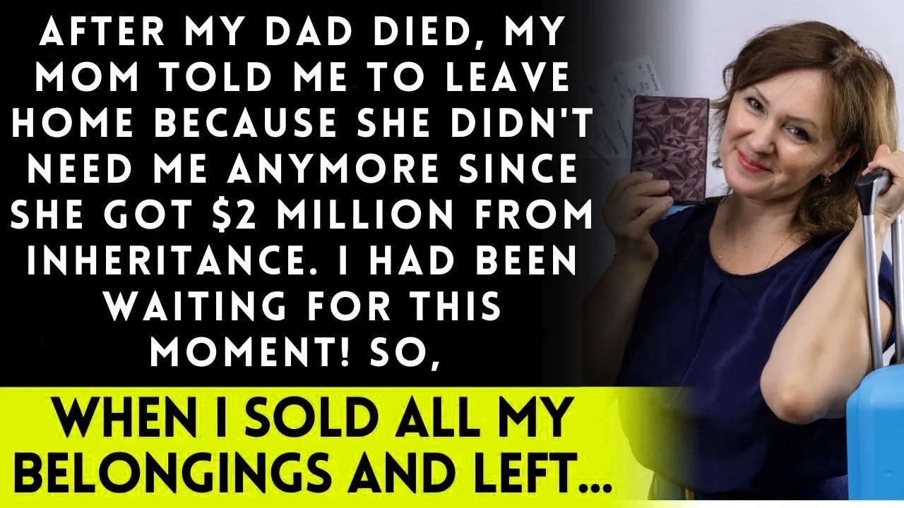 My mom didn't love me, but when dad died, she asked for his money  So I
