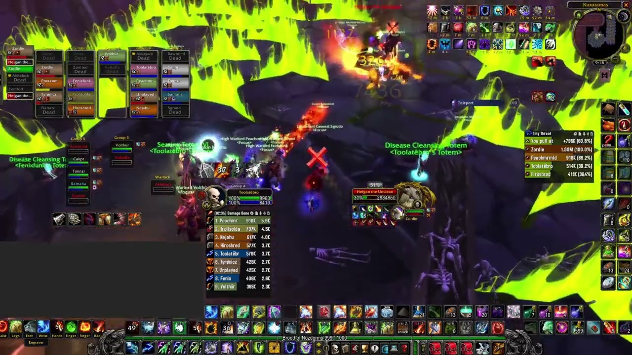 All bosses SoD Naxxramas Ele Shaman WoW Classic
