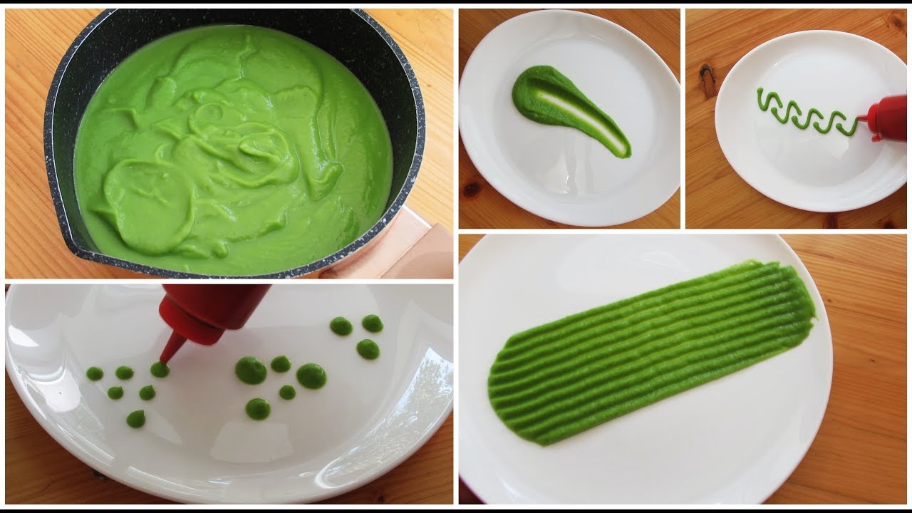How to make a pea purée / Restaurant style recipe / 如何制作豌豆泥 /