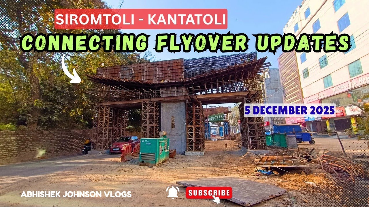 SIROMTOLI-KANTATOLI CONNECTING FLYOVER CONSTRUCTION UPDATES | Ranchi Flyover | #ranchiflyover #viral