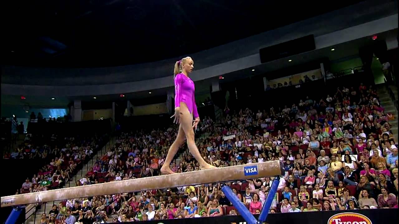 Настя Люкин — Бревно — Чемпионат Visa 2008 — День 2