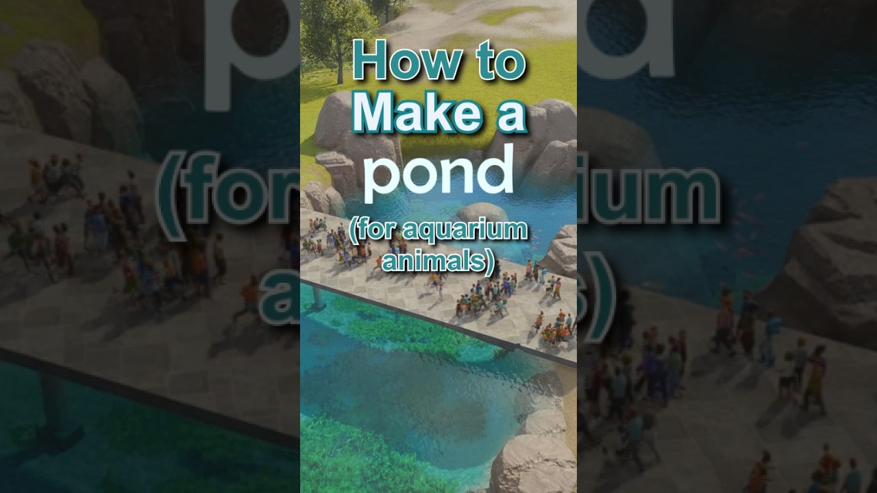 How To Build A Pond for Aquarium Animals in Planet Zoo 2 | #planetzoo #planetzoo2 #animalgames