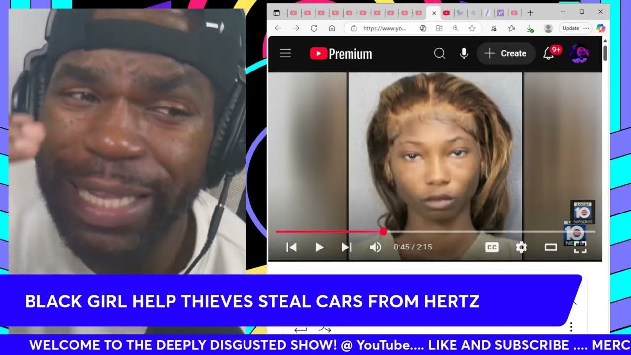BLACK GIRL help THIEVES STEAL CARS from HERTZ