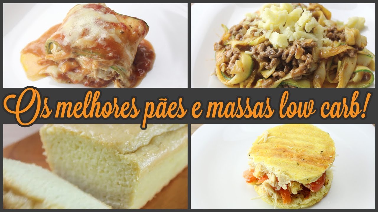 4 Receitas Fit de Massas e Pães Low Carb