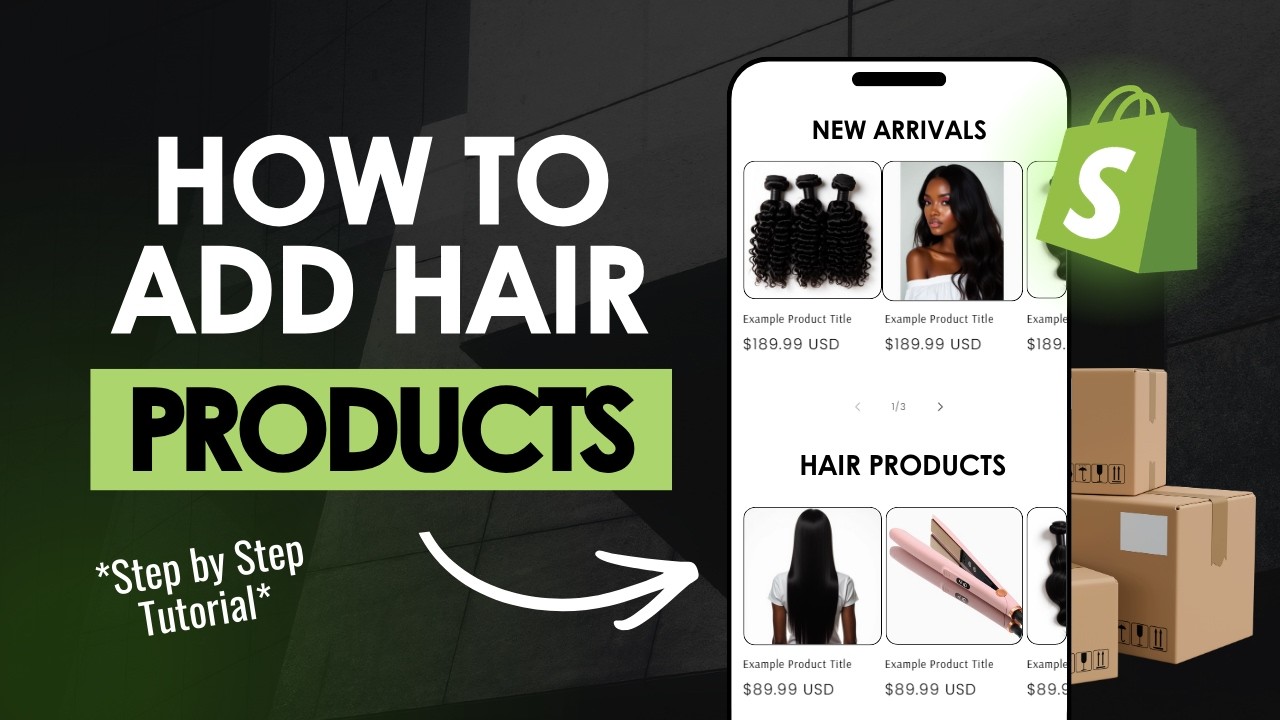 How to Add Hair Products to Shopify (Beginner Step-by-Step Tutorial)
