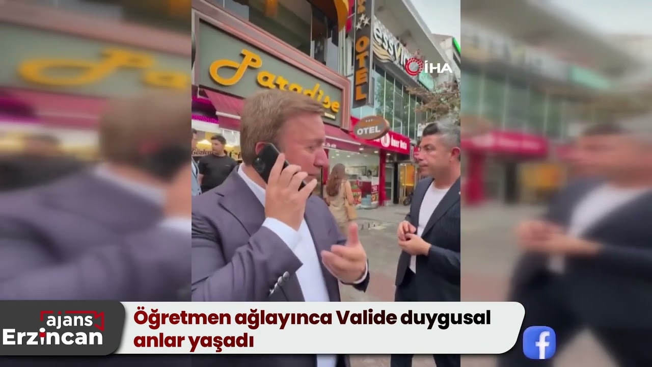 Öğretmen Ağlayınca Vali Duygusal Anlar Yaşadı
