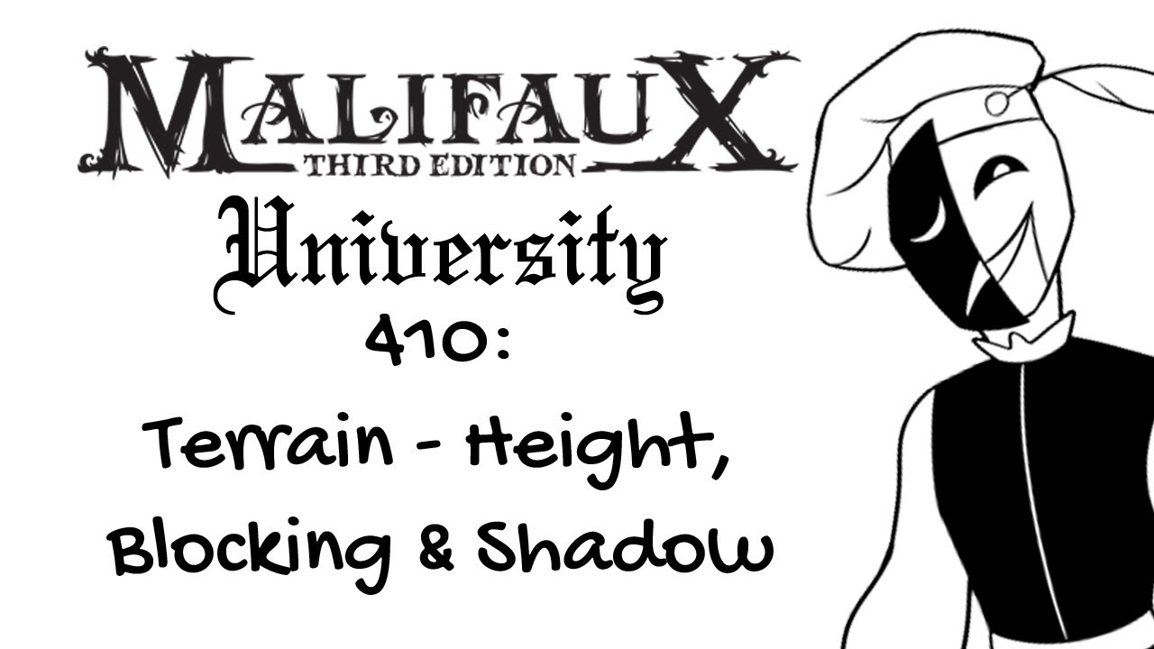 OLD Malifaux U410 - Terrain: Height, Blocking & Shadow