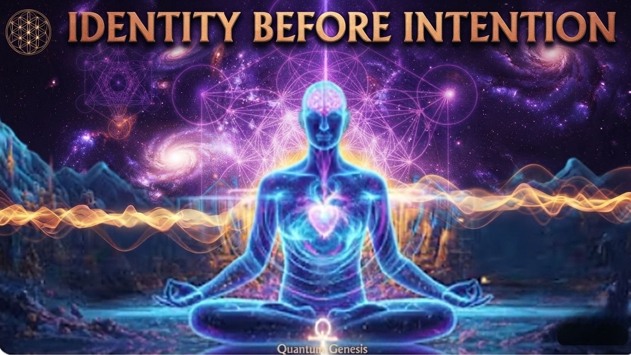 Identity Before Intention: The Hidden Law of Quantum Creation
