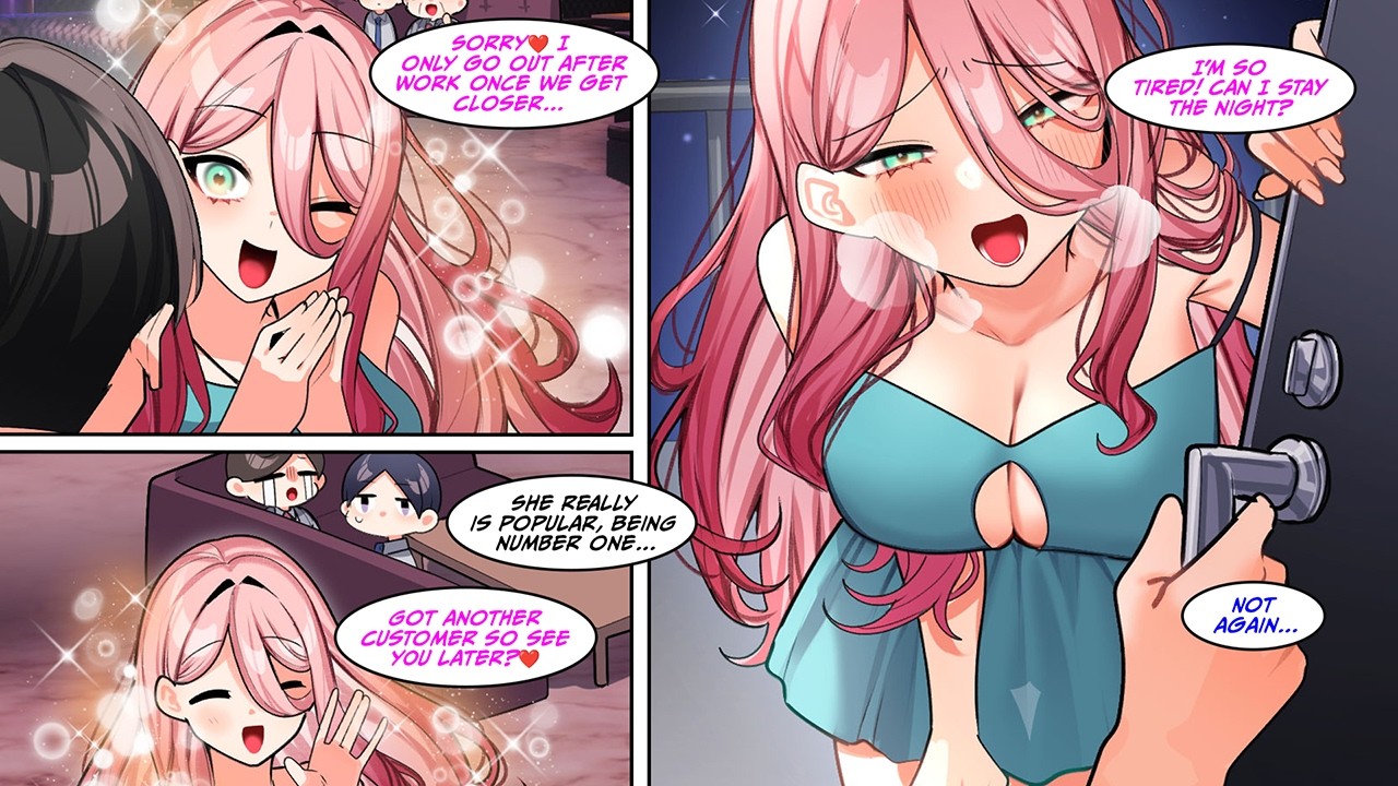 [Manga Dub] The No.1 hostess my boss likes is my childhood friend and comes over everyday
