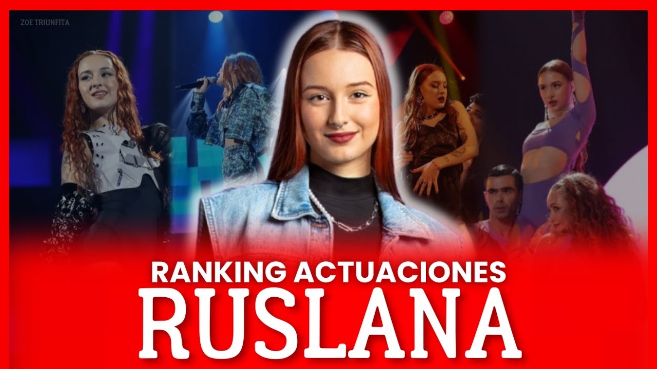 RANKING de las ACTUACIONES de RUSLANA - OPERACIÓN TRIUNFO 2023 - Zoe Triunfita