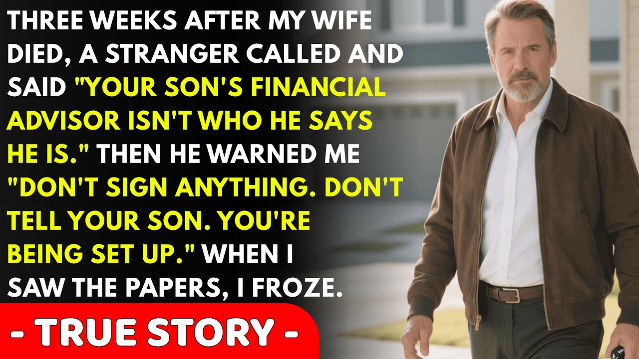 Three weeks after my wife's funeral, a stranger called: 
