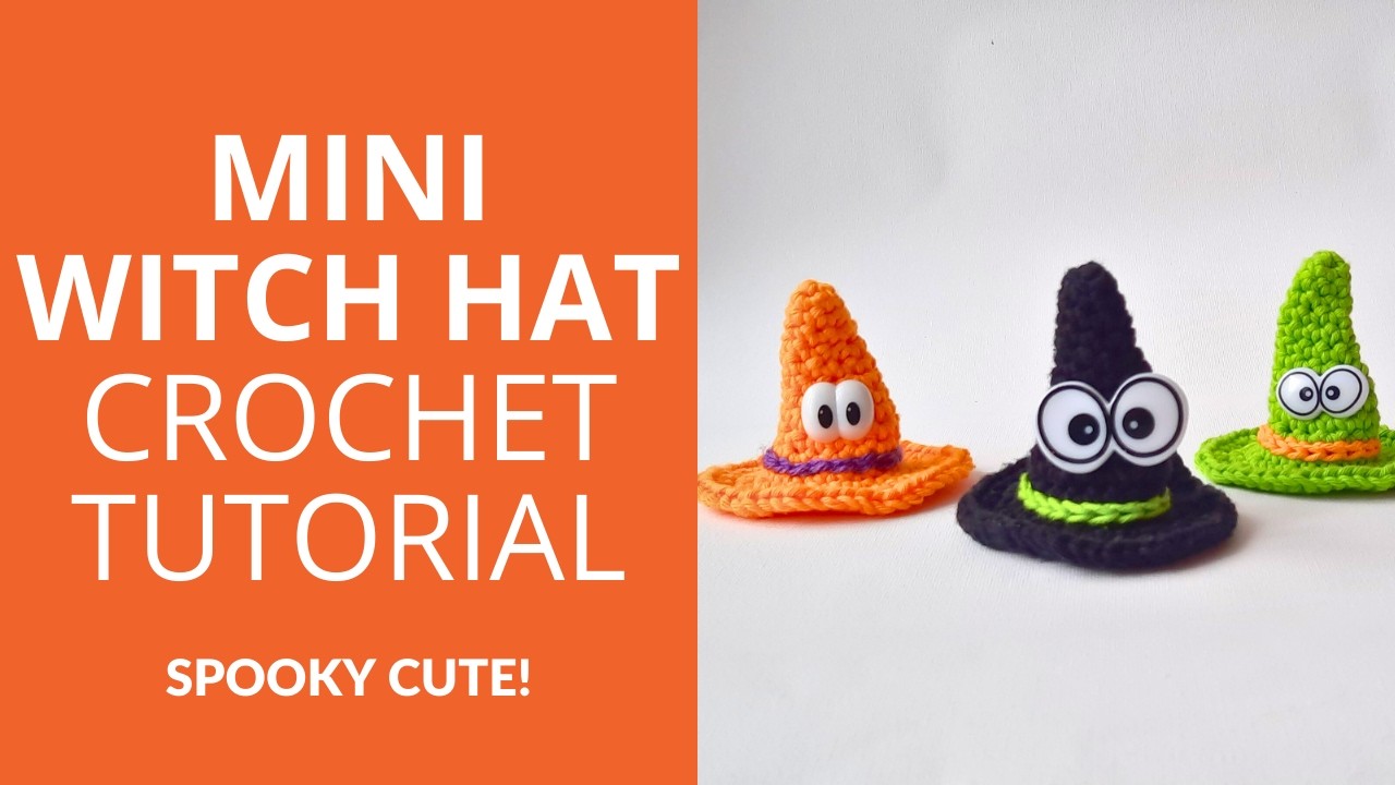Fun and Easy Crochet Mini Witch Hat Tutorial