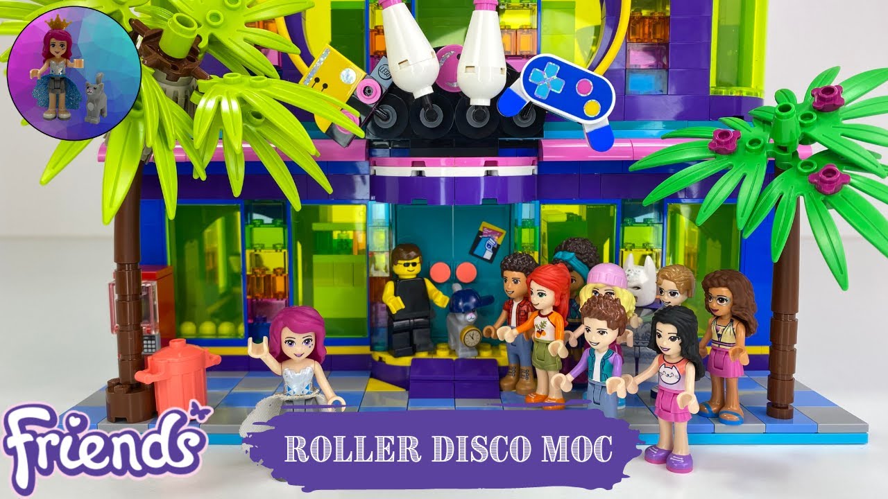 LEGO Friends Roller Disco Custom MOC- Adding to my Main Street