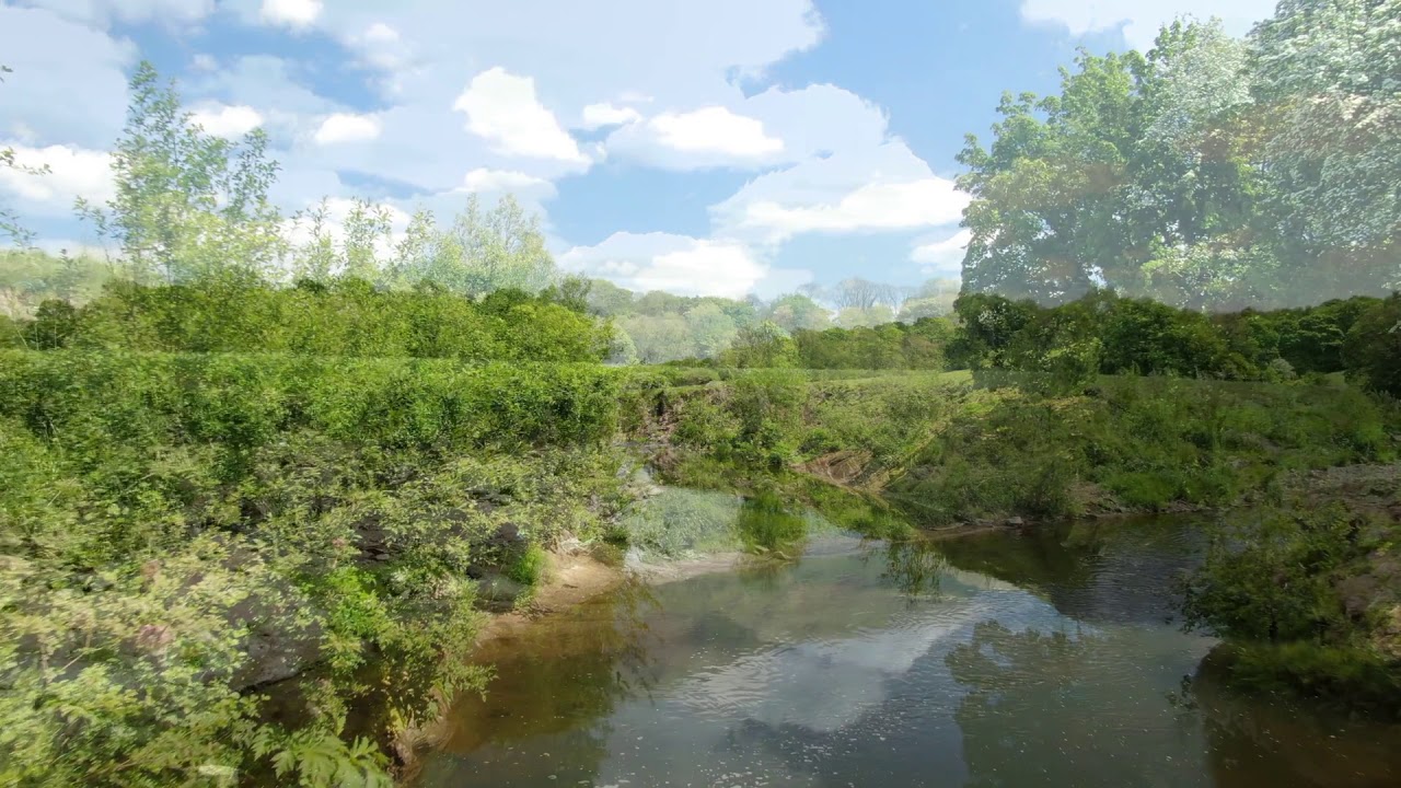 River Darwen, Near Hoghton, Lancashire.UK.